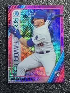 2020 Bowman Mega Box ROY Favorites Pink Mojo Refractor Gavin Lux Dodgers 057/199 - Picture 1 of 6