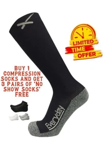 Best Compression Socks for Men Women for Running,Nurses,Flights,Diabetic,Travel! - Bild 1 von 12