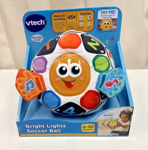 VTech Bright Lights Musical Soccer Ball 6 to 36 Months Babys Developmental Toy - Picture 1 of 7