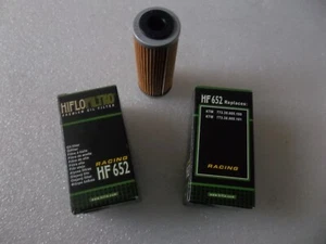 (3) Hiflofiltro HF652 racing premium oil filters for KTM 773.38.005.100 & 101 - Bild 1 von 2