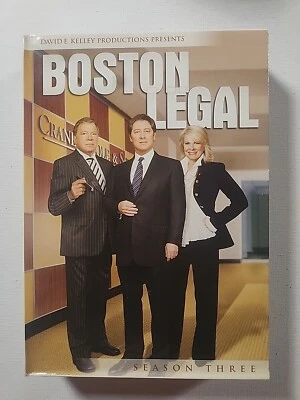 Boston Legal Season Three Series 3 TV Show DVD NEW William Shatner James Spader - Image 1 of 4