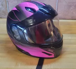 HJC CL-Y Taze Snow Pink & Black Youth's Large, Women's Small Racing Snow Helmet - Picture 1 of 11