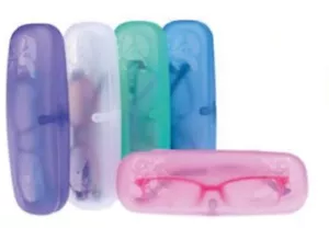 Childrens Small Glasses Sunglasses Case Transparent Magnetic Close - Picture 1 of 1