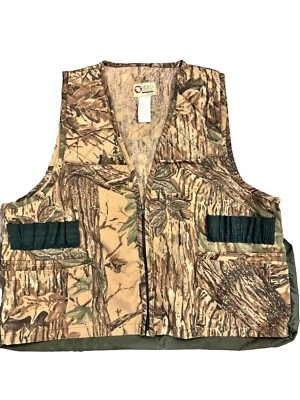 Vintage Sports Afield Camo Shooting Vest with Game Bag Real Tree Hunting Size XL - Image 1 of 4