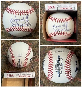 Edgardo Alfonzo Autographed Signed & Inscribed Baseball "Mets Hof 2020" JSA Cert - Picture 1 of 5