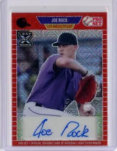 2021 Leaf Pro Set Metal '89 Mojo Red #PAJR1 Joe Rock RC AUTO - Picture 1 of 2