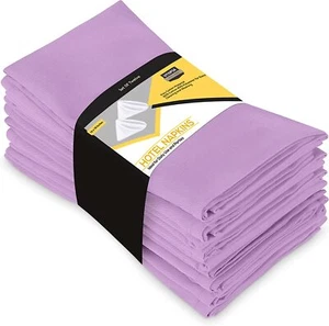 Pack of 12 Cotton Dinner Napkins Hotel Quality 18x18" Utopia Kitchen - Picture 1 of 253
