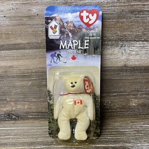 Ty Teenie Beanie Baby Maple the Bear 1999 Mcdonalds raro con todos los errores 1993 - Imagen 1 de 4