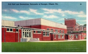 SALA DE PERFORACIÓN y NATATORIO Atenas, GA UNIVERSIDAD de GEORGIA lino - Postal - Imagen 1 de 2