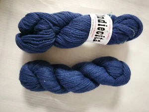 2 PLYMOUTH INDIECITA 100% ALPACA Fleece YARN 100 g/skein Blue - Picture 1 of 3