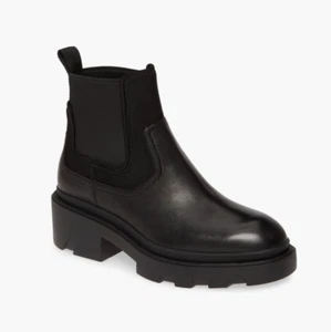 Stivali Chelsea Ash Z36123 donna neri in pelle con plateau metro taglia EU 40M - Foto 1 di 8