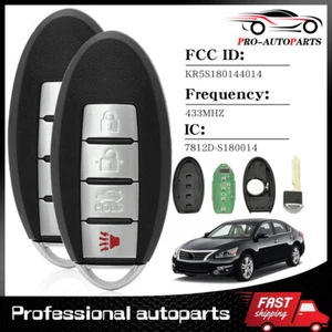 Llavero remoto inteligente Nissan Altima 2013 2014 2015 S180144018 4 botones 1/2 un. - Imagen 1 de 14
