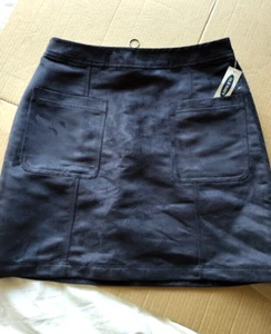 Old Navy dunkelgrauer kurzer A-Rock Gr. 2 leicht und neu mit Etikett - Bild 1 von 8