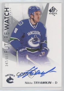 2016-17 SP Authentic Future Watch Auto /999 Nikita Tryamkin #192 Rookie Auto RC