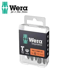 Wera 057661 855/4 PZ2 x 50mm Pozi Impaktor Bits Pack of 5 - Picture 1 of 2