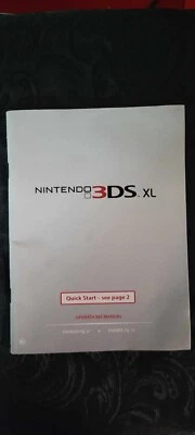 Manual del propietario Nintendo 3DS XL SOLO folleto de instrucciones Foto 1 de 2