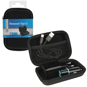 USB-C Reise-Set Kfz Ladegerät + Netzteil + USB-Kabel Netz-Lader Lade-Set Charger - Bild 1 von 3