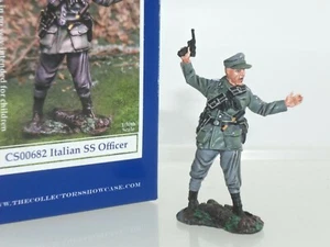 SAMMLERVITRINE CS00682 ITALIENISCHE STREITKRÄFTE MILITÄR OFFIZIER HÄLT PISTOLE  - Bild 1 von 2