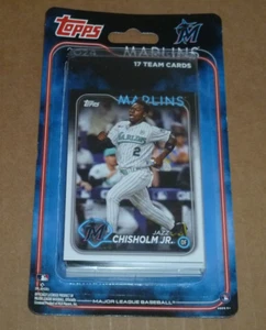 Juego de fábrica del equipo de béisbol Topps 2024 Miami Marlins (17 cartas) - Imagen 1 de 2