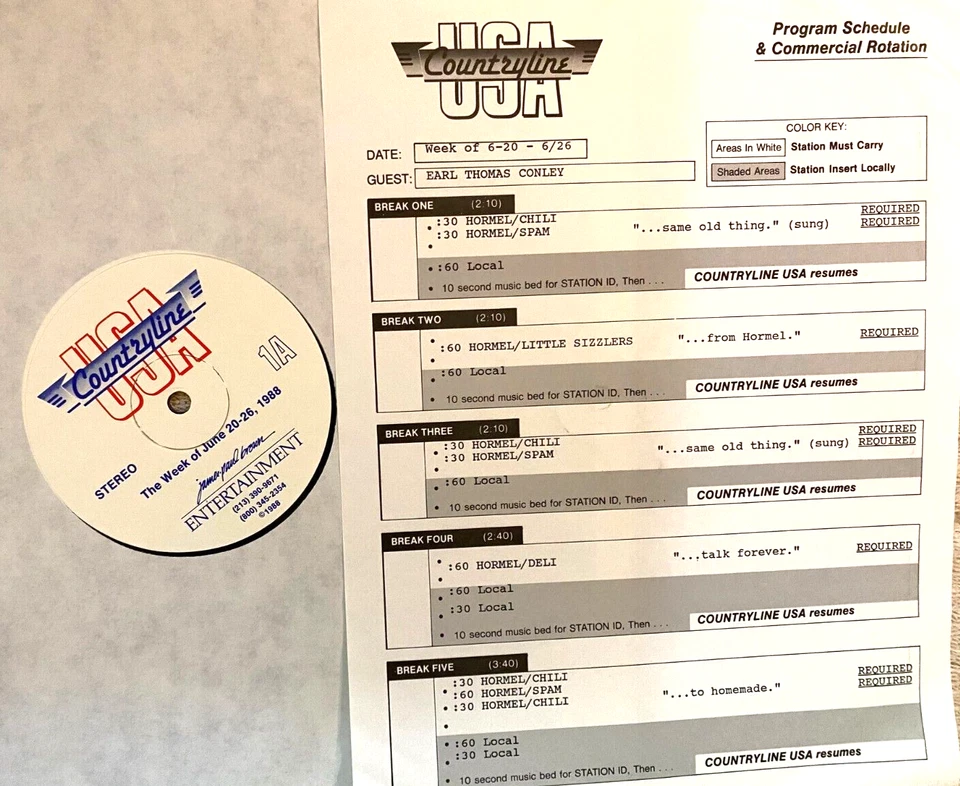 7/18/88 COUNTRYLINE USA RAY STEVENS LIVE IN STUDIO TUNES & TAKING FANS CALLS - Image 1 of 1