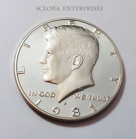 1981 S KENNEDY *PROOF* HALF DOLLAR  *TYPE I (1)*  **FREE SHIPPING** Cover