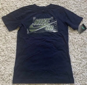 NWT Nike Blue Logo Top L Green / Grey Logo 12 - 13 - Picture 1 of 2