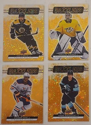 2023-24 UPPER DECK SERIES 1 HOCKEY ORANGE DAZZLERS INSERTS PICK YOUR CARD - Image 1 of 3