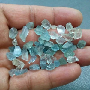 Ultimate Blue Aquamarine 62 piezas tamaño áspero 5-13 mm piedra preciosa aguamarina natural - Imagen 1 de 5