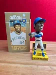 Hank Aaron Milwaukee Brewers Bobblehead SGA 2010 años 70 - Imagen 1 de 1