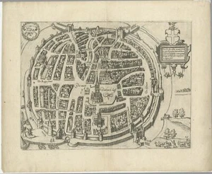 Antique Map of the City of Zwolle by Guicciardini (1613) - Picture 1 of 1