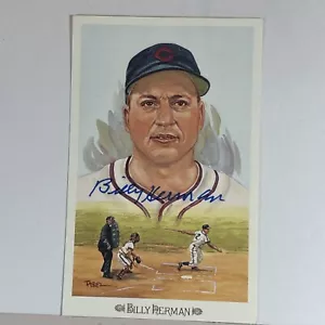 Billy Herman Cubs Signed Autographed Baseball Hall HOF Perez Steele Postcard 41 - Picture 1 of 8