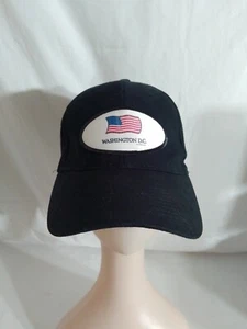 Washington DC Otto Osfm Strap Back Cap Hat Black America USA - Foto 1 di 6