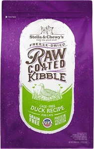 Stella & Chewy's Cage-Free Duck Flavored Raw Coated Dry Cat Food, 5-lb bag - Picture 1 of 7