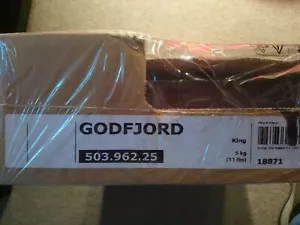 IKEA GODFJORD Bed Frame Cover King Size New Risane Gray 503.962.25 Original IKEA - Picture 1 of 3