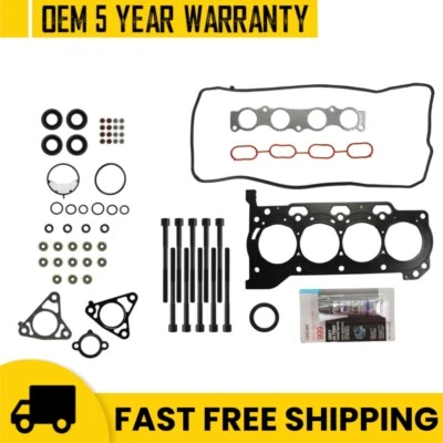 Juego de tornillos de junta de culata para 09-16 Toyota Corolla Matrix Scion xD Pontiac 1.8 2.35L Foto 1 de 4