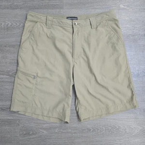 Marmot Shorts Performance Cargo Nylon Hiking Khaki Zipper Pockets Mens 34x9 - Picture 1 of 16