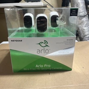 Arlo Pro Wire-Free HD Security Cameras System - 3pk Used Working Rare Great Cond - Picture 1 of 8