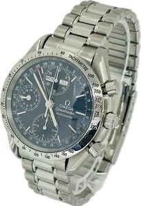 Omega Speedmaster 3521.80 Blue Dial 39mm Automatic Mens Watch Excellent++ A4007 - Picture 1 of 12