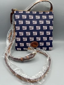 NEW Auth DOONEY & BOURKE NHL NEW YORK GIANTS Top Zip SLIM CROSSBODY Bag - Picture 1 of 9