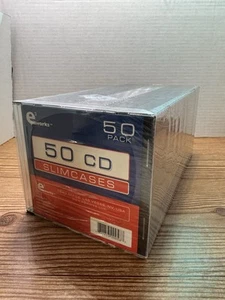 eWorks 50-pack CD Slim Jewel Cases NEW, SEALED - Picture 1 of 6