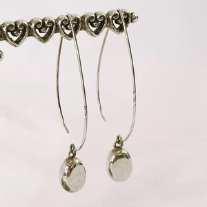 Retired Silpada Sterling Silver W2032 Threader "Just Dropping In" Long Earrings - Picture 1 of 10
