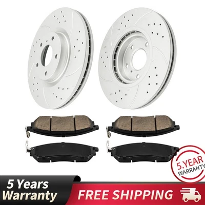 Rotores ranurados perforados delanteros almohadillas de cerámica para Nissan Murano INFINITI M35 S-31375 Foto 1 de 4