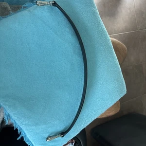 PRADA Taschengurt (Schultergurt) Schwarz Echt Leder Silberne Verschlüsse - Bild 1 von 4