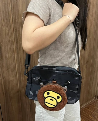 A Bathing Ape BAPE ABC Camo Crossbody Shoulder Bag w/ Baby Milo Keyring - NWT - Image 1 of 4
