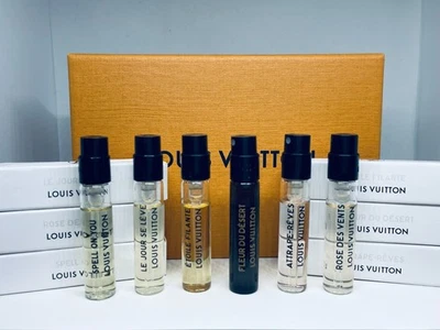 Conjunto de 6 frascos de amostra femininos Louis Vuitton coleção de perfumes spray - Imagem 1 de 4