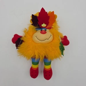 Vintage Hallmark Rainbow Brite Funken Indianer Hutvolle Blätter Indianer Plüschtier - Bild 1 von 8