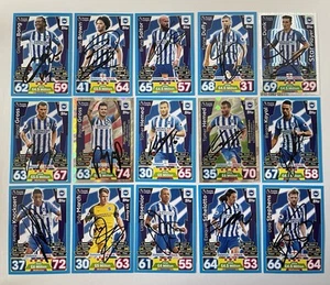 15x Brighton & Hove Albion Hand Signed Football Cards Match Attax 2017/18 - Picture 1 of 1