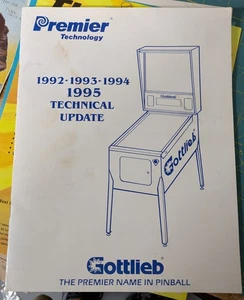 Gottlieb Flipper 1992 - 1995 Technical Update Manual - Bild 1 von 2