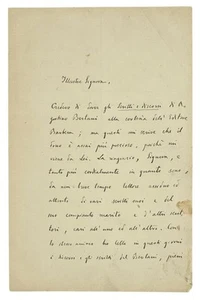 Edmondo DE AMICIS / Autograph Letter Signed 1890 - Picture 1 of 2