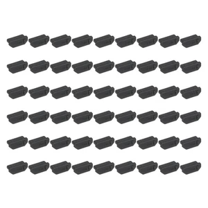 0.6 Inch Dust Plug, 60 Pcs Anti Dust Plug Cover Female End, Black - Photo 1 sur 6